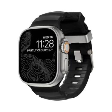 Imagem de Pulseira Esportiva De Silicone Para iWatch Ultra2 Apple Watch 46mm 49m