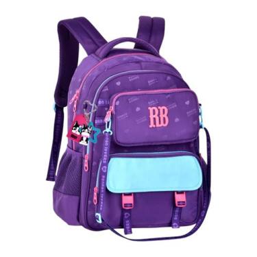 Imagem de Mochila Escolar De Costas Juvenil Porta Notebook E Tablet Feminina Reb