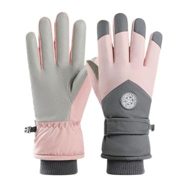 Imagem de Ysyqkn Luvas de motociclismo com tela sensível ao toque, respiráveis, de dedo inteiro, ideais para patinação, ciclismo, escalada e outras atividades ao ar, Rosa Cinza, Mulheres
