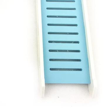 Imagem de Acouto Plataforma Durável da Corrediça do Hamster Lavável Destacável Fácil Instalar Plataforma Branca da Cerca do Hamster Pvc para (Fundo azul)