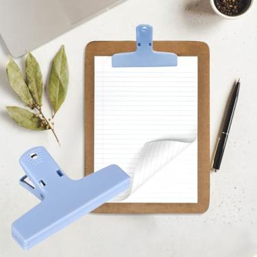 Imagem de Grampo de clipe grande – 1 pacote com clipes de papel de dobradiça de metal para artesanato, sacos de comida, desenhos, fotos em casa, cozinha e escritório