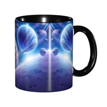 Imagem de Zeraoke Planet Print Canecas de café criativas, personalizadas, presente para família, tamanho de 325 ml, unissex