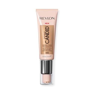 Imagem de Revlon PhotoReady Candid Natural Finish Foundation, com ingredientes antipoluição, antioxidante, anti-luz azul, 340 True Beige, 0,75 fl. oz.