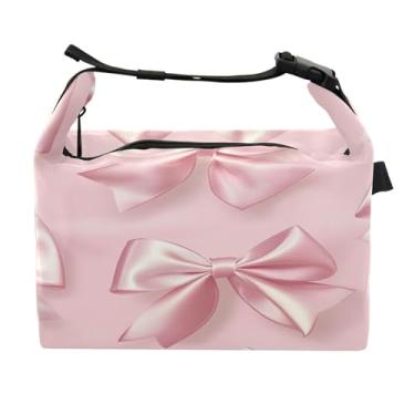 Imagem de STAYTOP Lancheira fofa de gravata borboleta com fivela, lancheira isolada para meninos e meninas, lancheira térmica para trabalho escolar