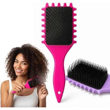 Imagem de Escova Para Cabelo Cacheado Pente Polvo