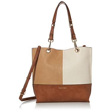 Imagem de Calvin Klein Bolsa reversível Sonoma Novelty North/South, Combo de Rye/Querubi/Caramelo, One Size