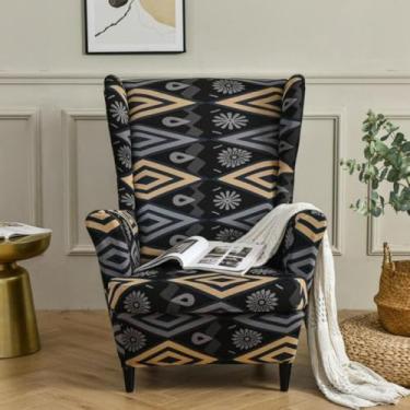 Imagem de Capa macia para poltrona, capa de cadeira lavável, protetor de móveis, tecido elástico, para sala de jantar, escritório, decoração de casa, sala de estar - tipo 02||Tamanho regular