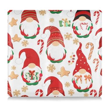 Imagem de Burbuja Suporte para registro de carro e seguro, caixa de luvas de couro com gnomos de Natal, organizador de documentos, carteira e acessórios