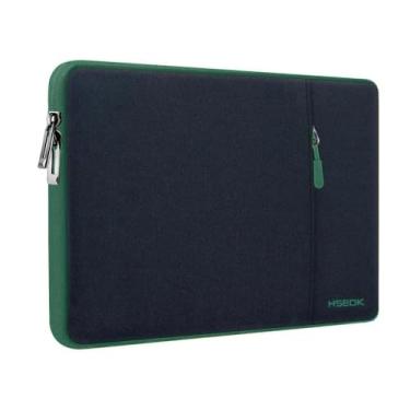 Imagem de Hseok Capa para laptop de 15,6 polegadas, proteção à prova de choque, repelente de água com bolso acessório, compatível com Mac Pro de 16 polegadas 2025-2019, bolsa de manga para a maioria dos