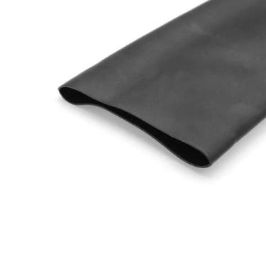 Imagem de Kit Com 2 Metros - Espaguete Termo Retrátil 70mm Preto - DIVERSAS