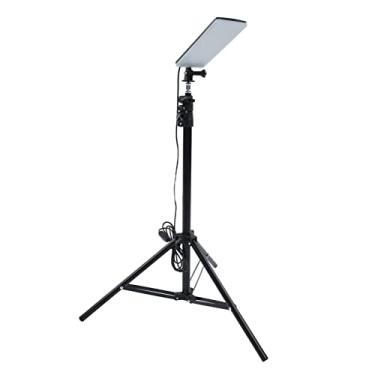 Imagem de Luz de vídeo LED 7000 K, kit de iluminação de estúdio de 84 LEDs com tripé ajustável, luzes de trabalho de LED USB de 1680 lm, luz de preenchimento de vídeo para tablet, sessão de fotos, streaming de jogos