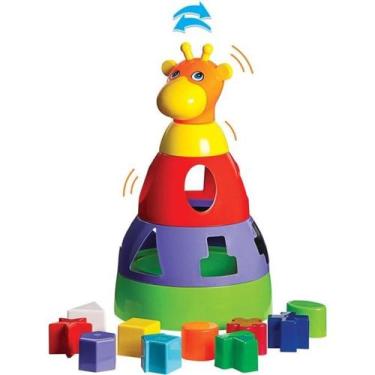 Imagem de Girafa Didática c/ Blocos - Merco Toys - Mercotoys