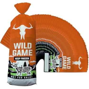 Imagem de Skywin Pacote com 150 sacos de caça selvagem (0,5 a 0,9 kg) sacos de congelador de carne para armazenamento no freezer 28 cm x 10 cm, proteja sua carne de queimaduras no freezer