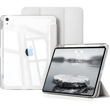 Imagem de Capa para iPad (A16) 11ª geração 11 polegadas 2025, iPad 10ª geração 10,9 polegadas 2022, Case Slim Magnética Com Suporte Para Caneta e Despertar Automático (Branco)