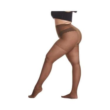 Imagem de Meia-calça BONAS 20D Ultra-fina plus Size 120kg Para Mulheres Grandes,