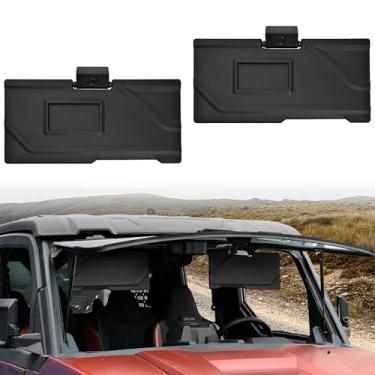 Imagem de POKIAUTO Viseiras de sol PP para Polaris Xpedition XP/XP 5/ADV/ADV 5 2024 2025 acessórios, painéis bloqueadores de sombra de proteção solar grossa dobrável ajustável de 135°, substitui OEM #2891239, 2
