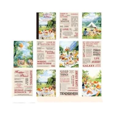 Imagem de Série Sonhos De Viagem 20pcs Livro De Adesivos Cortados Em PET DIY Cal