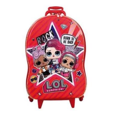 Imagem de Mochila de Rodinhas 3D Maxtoy Lol MC Vermelho-Feminino