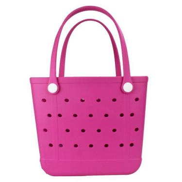 Imagem de Bolso de Playa Chokoter Resistente al Agua Tote de Goma Mediano Rojo R