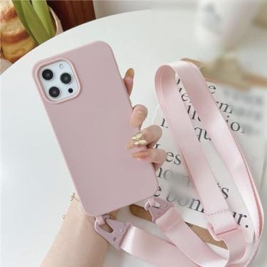Imagem de Capa de telefone com alça de pescoço crossbody para Samsung A53 A13 A33 A73 A52S A72 A12 A22 A32 A21S A51 A71 A52 Capa de corda de cabo de silicone macio, 2, para A73