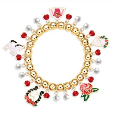 Imagem de Pulseiras com pingente Cinco De Mayo para mulheres, meninas, pulseiras elásticas com contas mexicanas, sombrero, abacate, pinata, pimenta, acessórios mexicanos, lembrancinhas de festa, Large, Zinco,