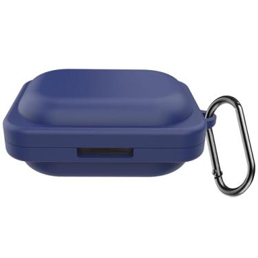 Imagem de USTIYA Capa para fones de ouvido Nothing Ear A sem fio, capa de proteção de silicone macio de corpo inteiro com chaveiro, acessórios para fone de ouvido Funda Carcasa (azul)