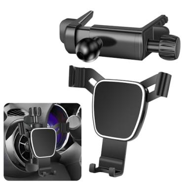 Imagem de LUNQIN Suporte de telefone de carro para Mazda MX-5 Miata 1999-2025, Mazda 6 2003-2013, Mazda 3 2004-2013, CX-7 2007-2012 Acessórios automotivos Suporte de navegação Interior Circular Air Vent Mobile