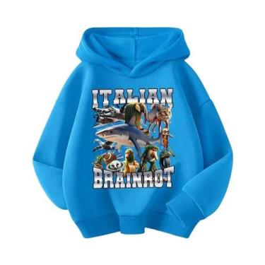 Imagem de Moletom Infantil Italian Brainrot Com Estampa De Desenho Animado, Mang