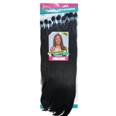 Imagem de Cabelo 100% Bio Fibra Aplique Liso Para Entrelace Mega Hair - mhair, c