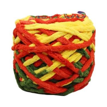 Imagem de Fio De Poliéster Macio E Grosso (2 Peças) Para Tricô Manual, Crochê, C