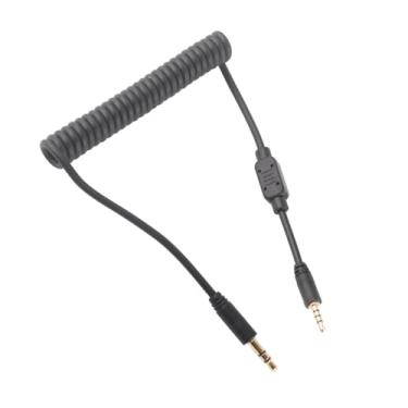 Imagem de Generic Cabo de Sincronização de Flash Cabo Enrolado Estável e Durável para Câmera Série G F DSLR, de Sincronização Macho para Macho de 1 Metro à Prova D'água de 3,5 Mm para Entusiastas da Fotografia