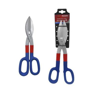 Imagem de Tesoura Para Chapas Funileiro Tipo Americana Cisalha 14 Pol em Aço Esp