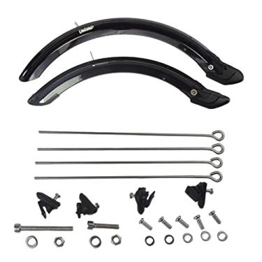 Imagem de Lljsszr para-lama Dianteiro E Traseiro Robusto para Bicicleta Dobrável, 14 polegadas