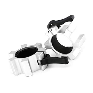 Imagem de SPYMINNPOO Bloqueio de Colarinho de Barra, Trava de Liberação Rápida para Treinamento Fitness, Musculação, Clipes de Liga de Alumínio para Treino de Academia, 2 Peças de 50mm (#4)