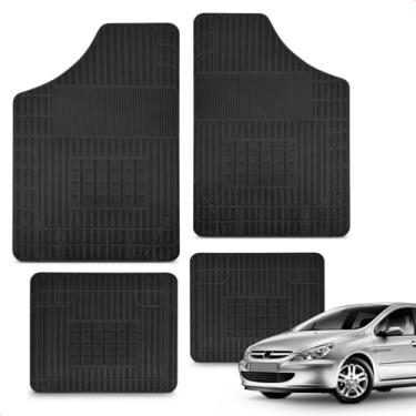 Imagem de Jogo Tapete 100% Borracha 307 Passion 2004 a 2012 Impermeável Antiderrapante Automotivo 4 Peças