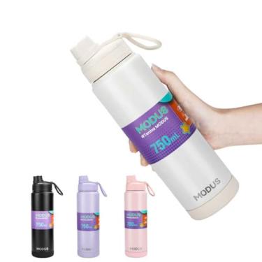 Imagem de Garrafa Térmica De 304 Aço Inox De Água Manter A Vácuo 750ml (Branco)