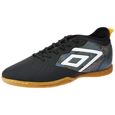 Imagem de Chuteira Futsal Umbro Tocco Ii Club,Preto/Branco/Amarelo,43