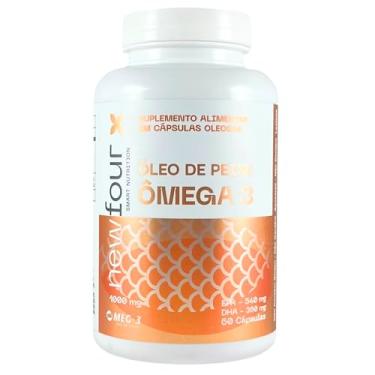 Imagem de Ômega 3 Óleo de Peixe 1000mg EPA 540mg DHA 360mg 60 Cápsulas Suplemento Alimentar Newfour