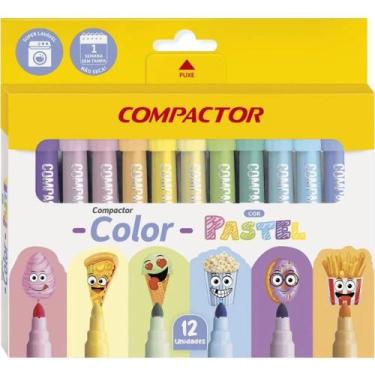 Imagem de Hidrocor Compactor color pastel com 12 cores