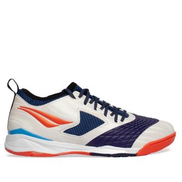 Imagem de Chuteira Futsal Penalty Max 1000 Branco/Marinho-Unissex