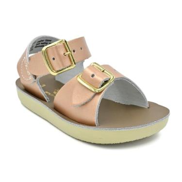 Imagem de Salt Water Sandals Sandália de surfista da Hoy Shoe (bebê/criança pequena/criança grande), Ouro rosa, 3 Infant