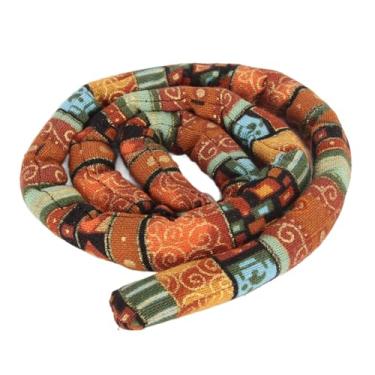 Imagem de Ainoli Étnica Amarelo Spiral Lock Laço de cabelo Dreadlocks Laço de cabelo Fio de ferro Suporte de rabo de cavalo para cabelos longos e cacheados