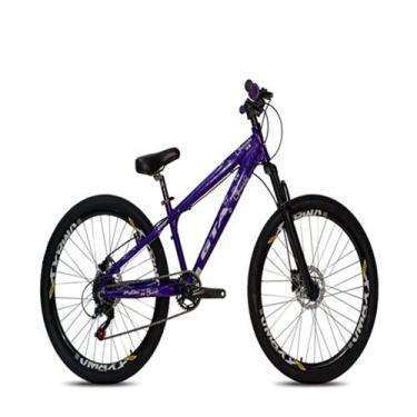 Imagem de Bicicleta Aro 26 Freeriede Gta Roxa Câmbio Shimano 1x8 Aro Vmaxx - GTA