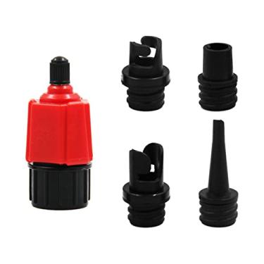 Imagem de Adaptador de Bomba SUP Válvula Prancha Paddle Stand Up com 4 Bicos Ar para Bola Natação Inflável Acessórios Barco