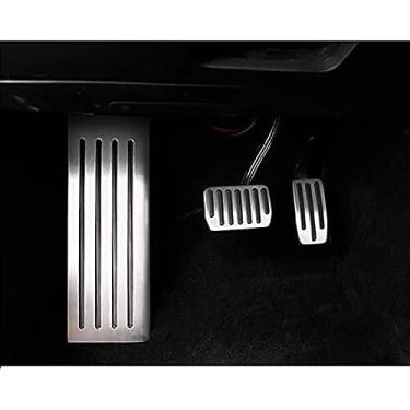Imagem de Capa de pedal para Tesla Model 3 2016-2018, capa de pedal de pedal acelerador freio a gás descanso de pé almofadas de pedal