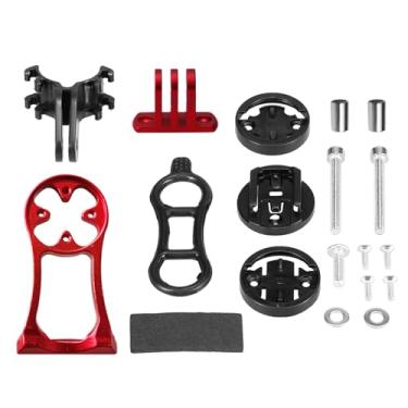 Imagem de Suporte para bicicleta 3 em 1, suporte multifuncional para montagem de lanterna para computador de bicicleta para ciclismo (Vermelha)