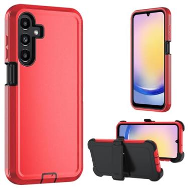 Imagem de Capa para Samsung Galaxy A17 5G, capa resistente A16 5G, com um protetor de tela de vidro temperado, [proteção de grau militar] [à prova de choque] [à prova de queda] [à prova de poeira] (com clipe de