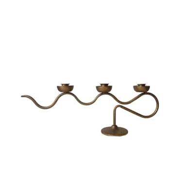 Imagem de Castiçal de cristal, castiçal de cristal, castiçal de cristal, suporte de vela de cristal, decoração de ramo criativo, decoração de hotel, casamento, suporte de vela de três cabeças, suprimentos de