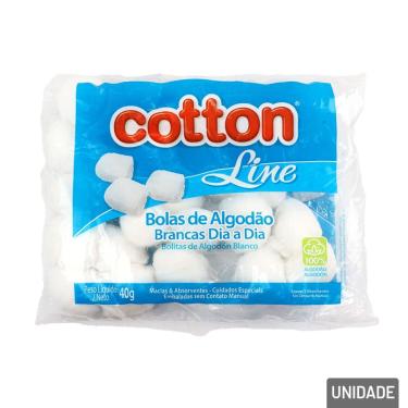 Imagem de Algodão Hidrofílo 40g EM Bola Cotton Line - Tudo em Caixa