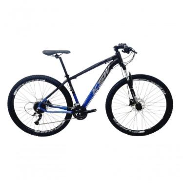 Imagem de Bicicleta Aro 29 Ksw Xlt Alumínio 24v Câmbios Shimano Garfo Com Trava No Ombro - Preto/azul Tam.15